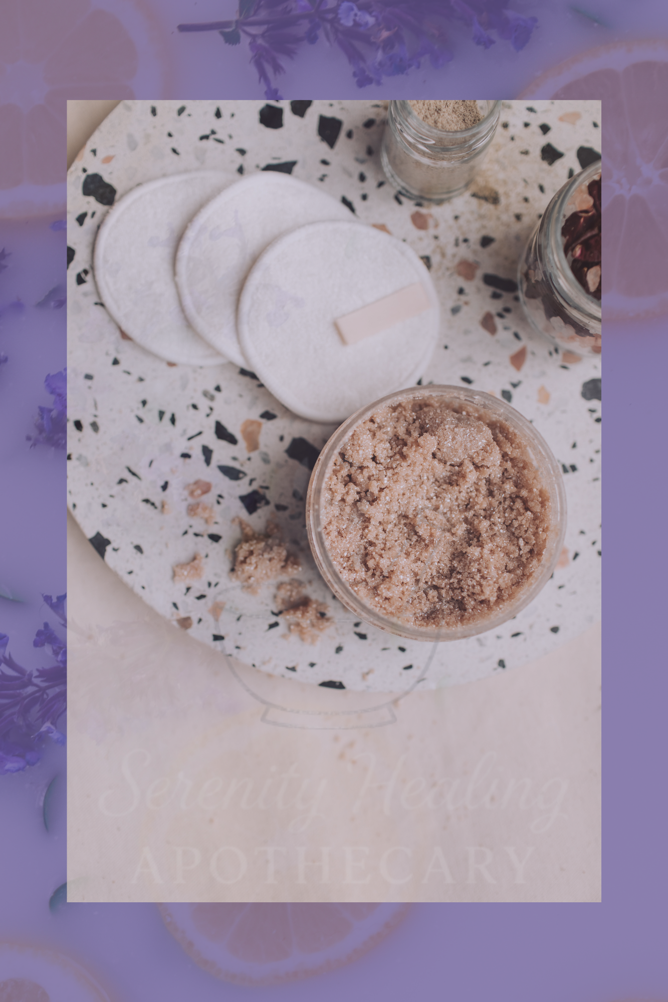 Twilight Lavender Bath Salt Scrub – Calming Exfoliating Body Polish (8 oz)