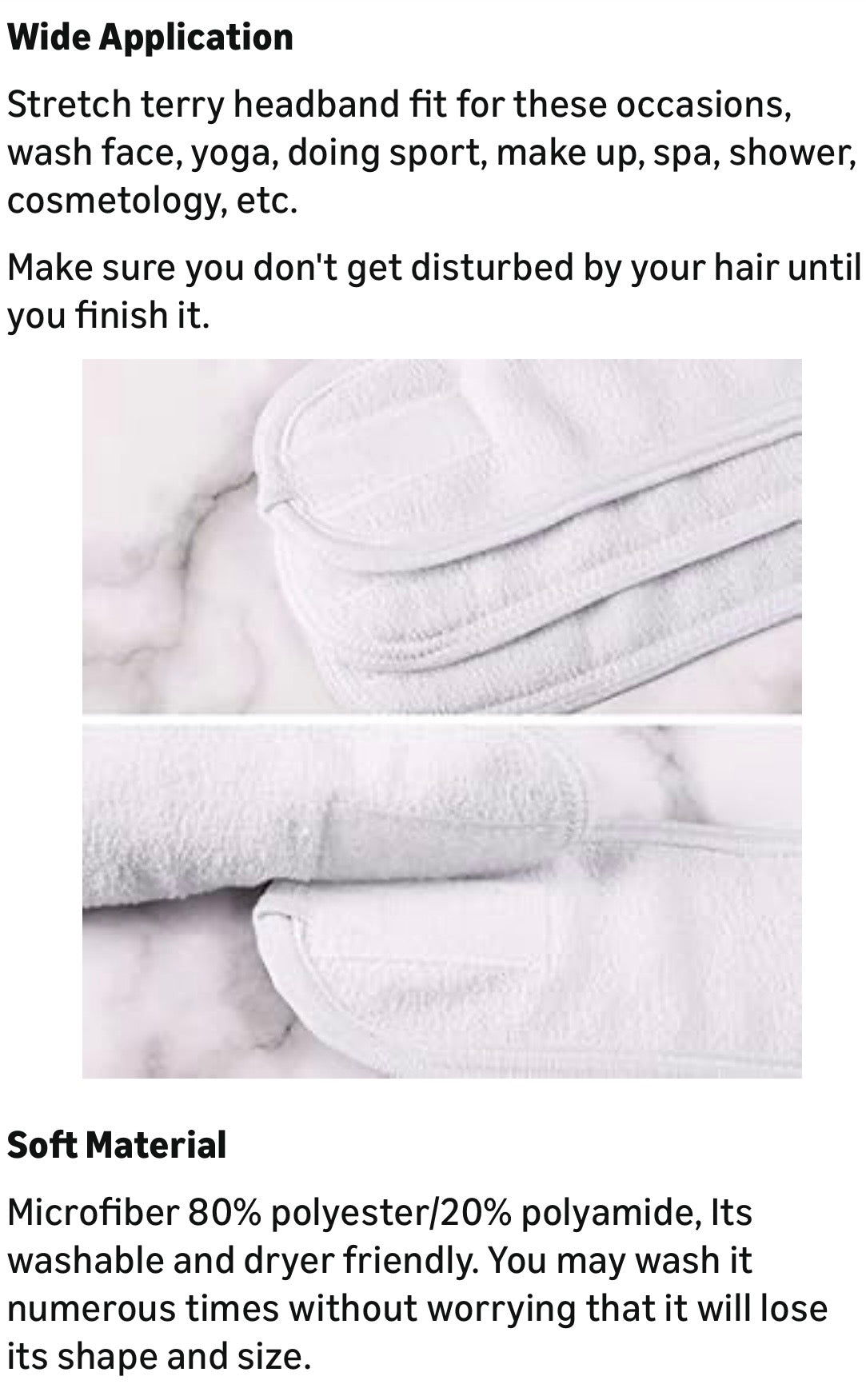 Terry Hair Wrap for Bath or Shower